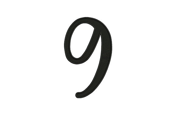 9 Number: A Versatile Embroidery Design for School and Beyond