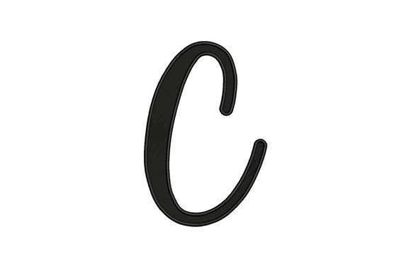 Alphabet C Embroidery Design Review for Boutique Sweatshirts