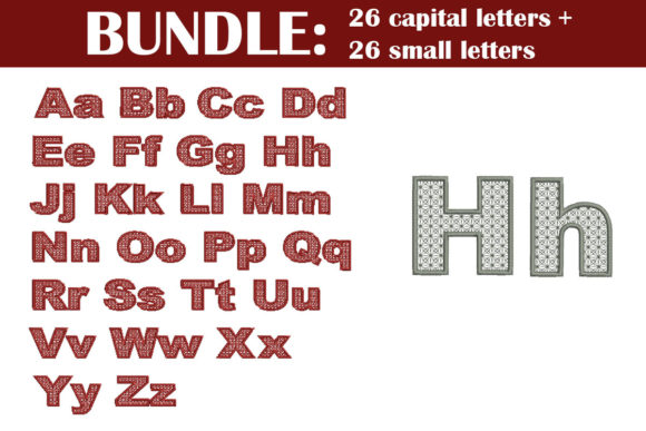Alphabet Font Embroidery Design Review