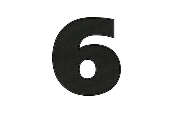 Bold Number 6 Embroidery Design Review for Seasonal & Holiday Use