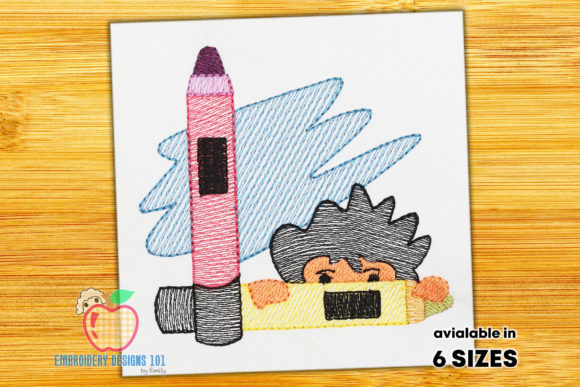 Boy with Crayon Colors Quick Stitch Review