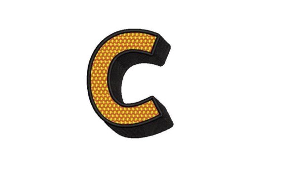 Comic Pop Art Alphabet Letter C: A Seasonal Embroidery Gem
