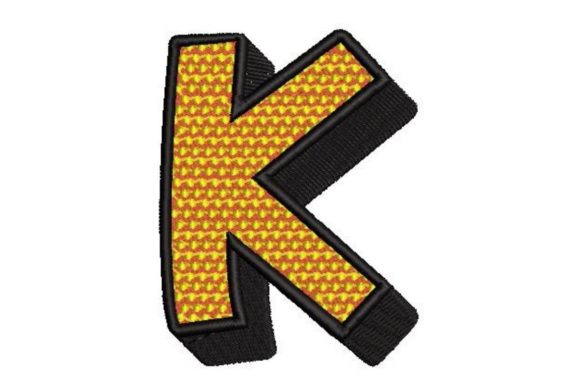 Comic Pop Art Alphabet Letter K Review for Embroidery Sellers