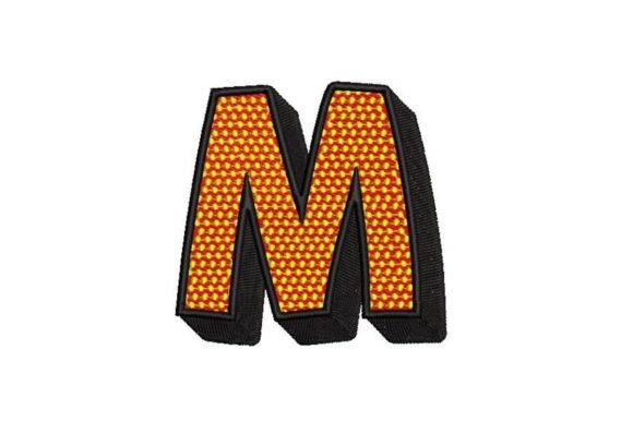 Comic Pop Art Alphabet Letter M Review for Apparel Projects