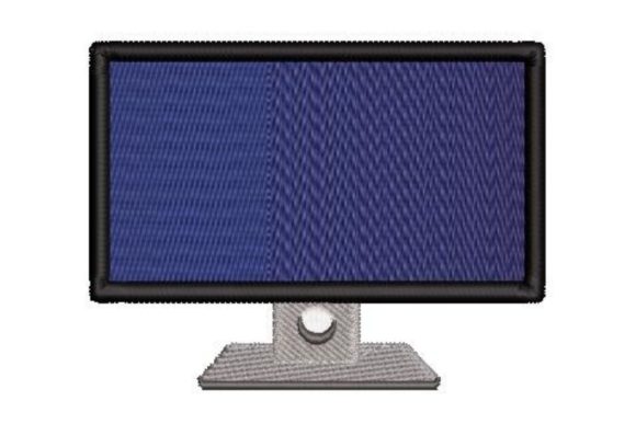 Computer Monitor Mockup for Business Embroidery