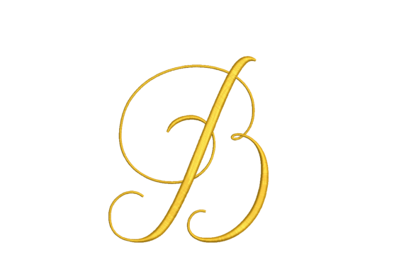 Letter B Design Review for Personalized Embroidery Gifts