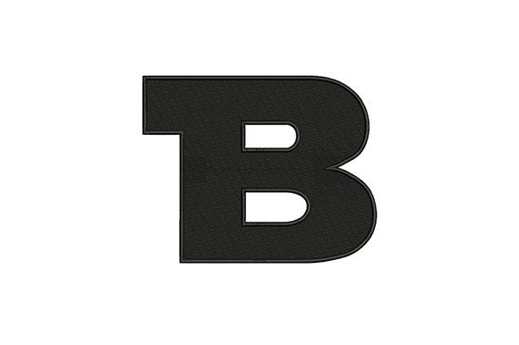 Letter B Embroidery Design: A Bold Alphabet Addition
