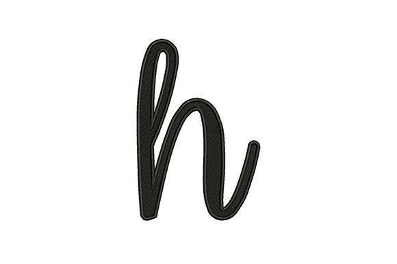 Lower Case Alphabet H Review for Apparel Embroidery