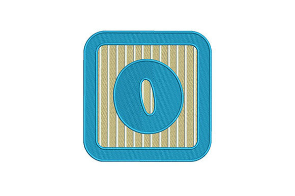 Number 0 Charm: A Simple, Seasonal Embroidery Design