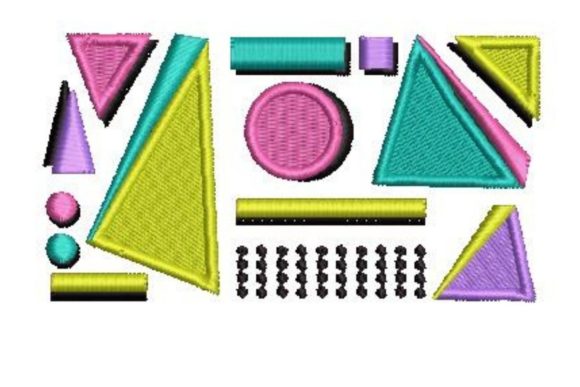 Retro Geometric Shapes: A Designer’s Perspective on Real-World Embroidery Use