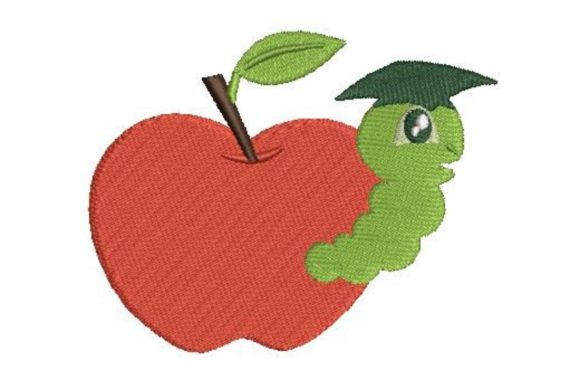 School Apple Embroidery Design Review for Boutique Apparel