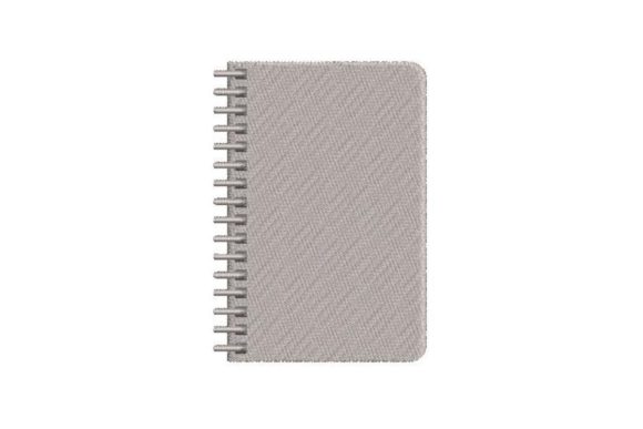 Silver Spiral Notebook: A Back To School Embroidery Design Review