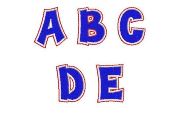 Watercolorstyle Letter a-E: A Fresh Embroidery Design for Personalized Gifts